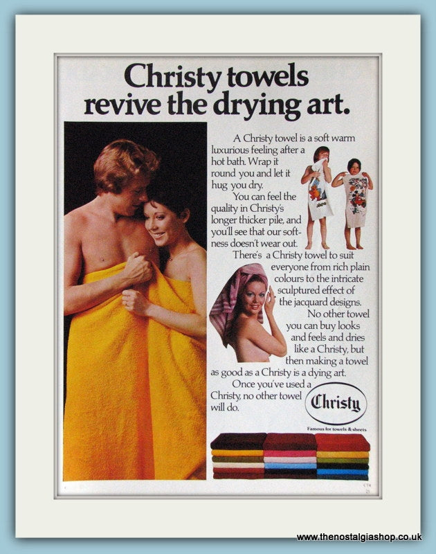 Christy Towels Original Advert 1976 (ref AD3832)