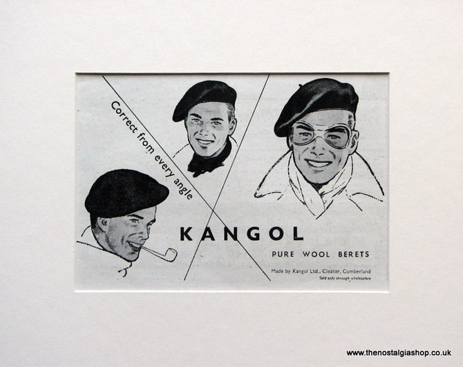 Kangol Wool Berets 1952 Original Advert (ref AD1585)