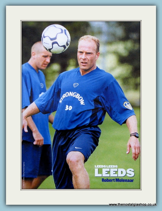 Leeds United, Robert Molenaar. Mounted Print 2000 (ref AD4053)