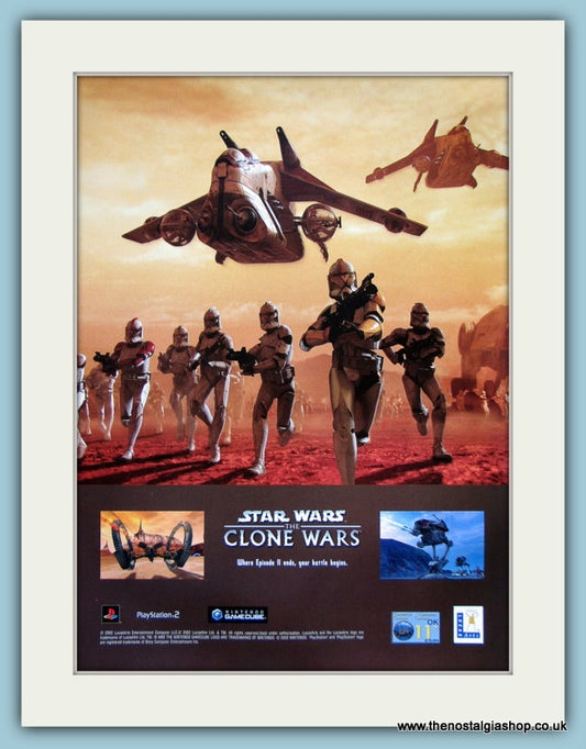 Star Wars The Clone Wars Computer Game Original Advert 2003 (ref AD3967)