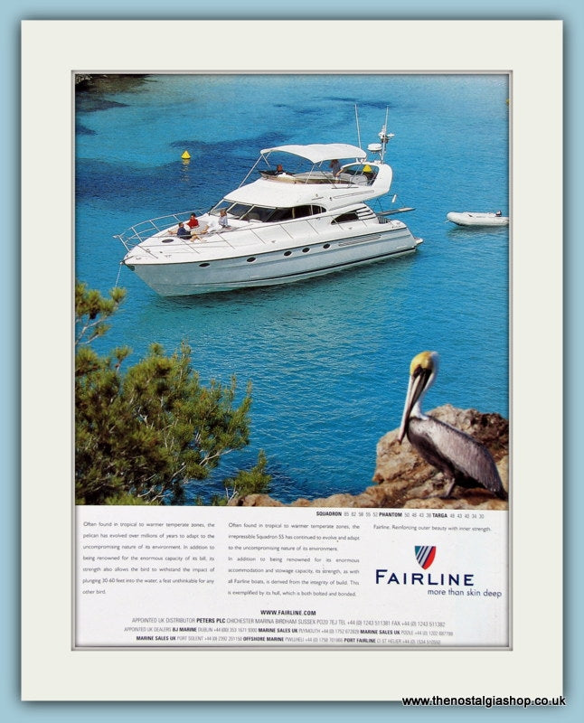 Fairline Boat Original Advert 2001 (ref AD2322)