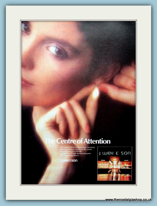 J.Weir & Son Jewellers Original Advert 1979 (ref AD6218)
