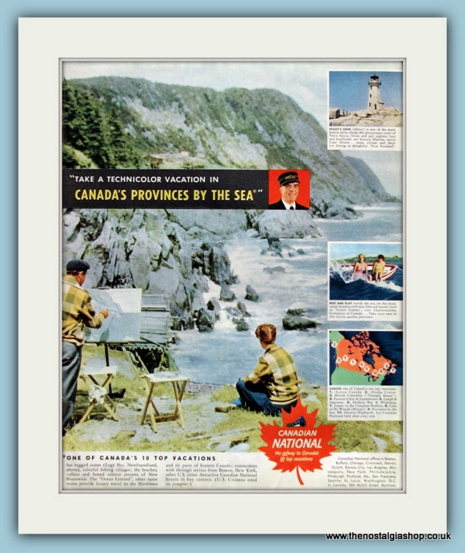Canada Vacation Original Advert 1950 (ref AD8262)