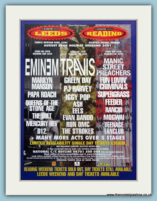 Carling Weekend Reading & Leeds Festival Advert 2001 (ref AD3379)