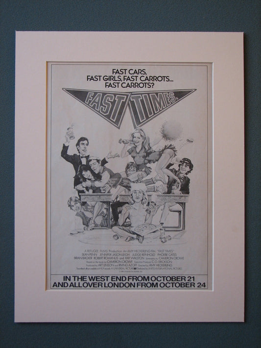 Fast Times 1982 Original advert (ref AD456)
