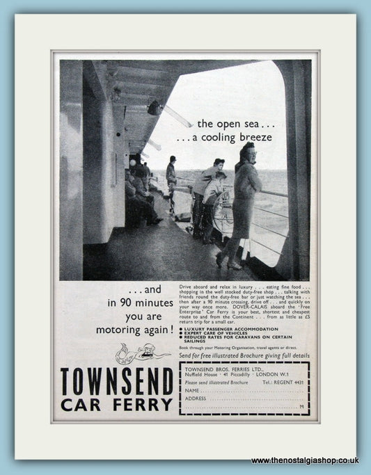 Townsend Car Ferry Original Advert 1964 (ref AD2318)