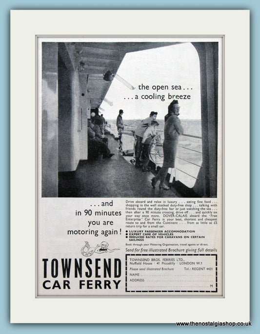 Townsend Car Ferry Original Advert 1964 (ref AD2318)