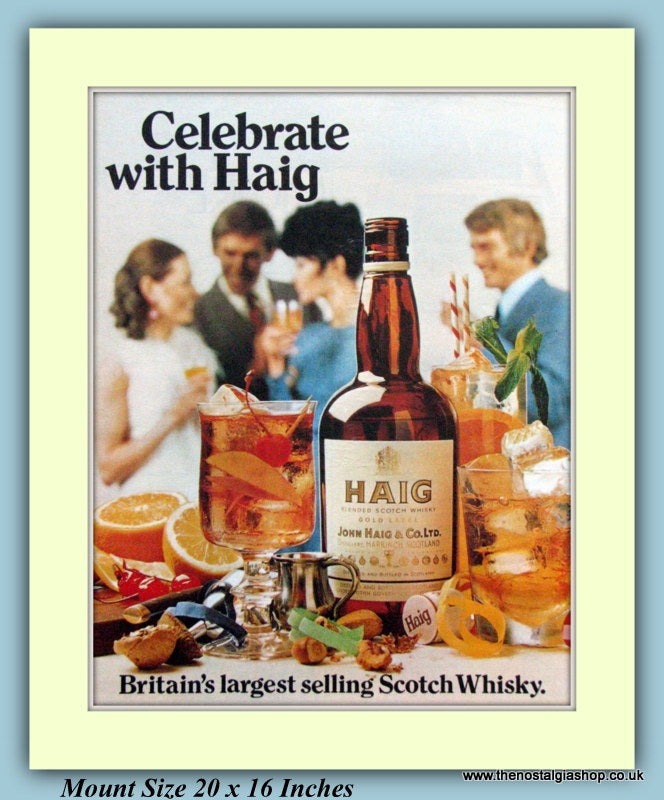Haig Scotch Whisky Original Advert 1969 (ref AD9334)