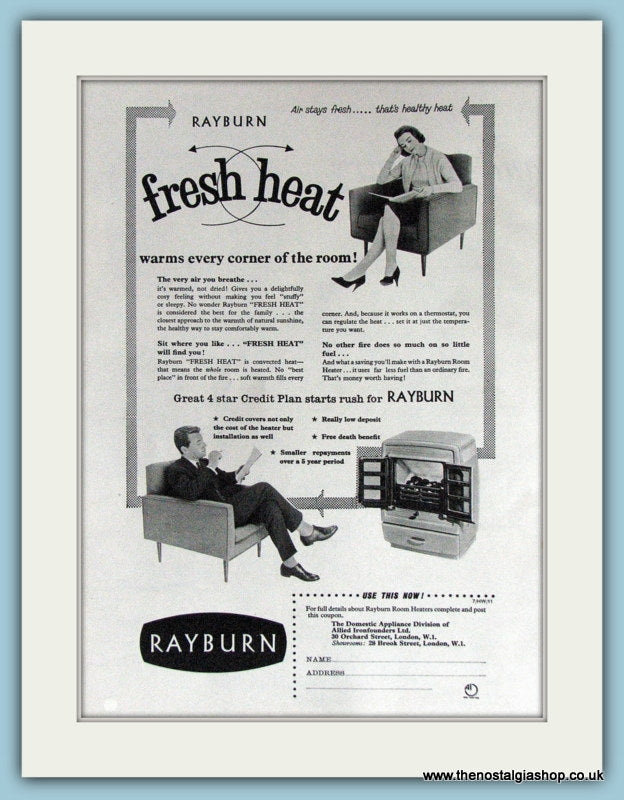 Rayburn Heating Original Advert 1964 (ref AD3825)
