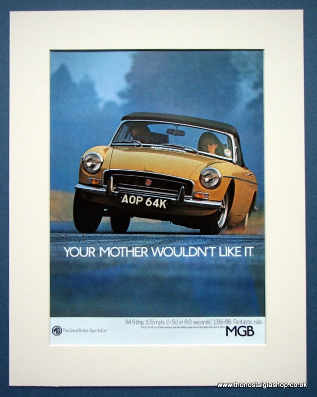 MGB Original advert 1972 (ref AD1356)