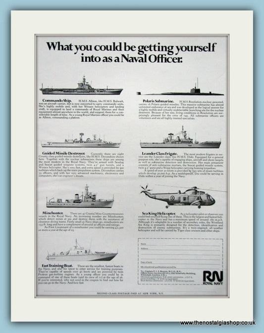 Royal Navy, What's at Stake. Original Advert 1970 (ref AD6077)