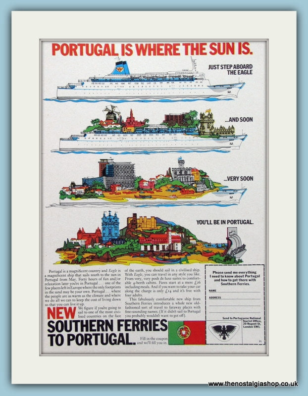 Southern Ferries Original Advert 1974 (ref AD2277)