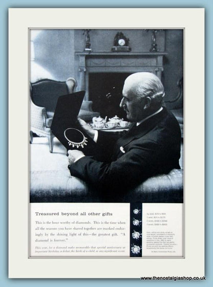De Beers Diamonds Set Of 4 Original Adverts 1958, 1959 & 1961 (ref AD6181