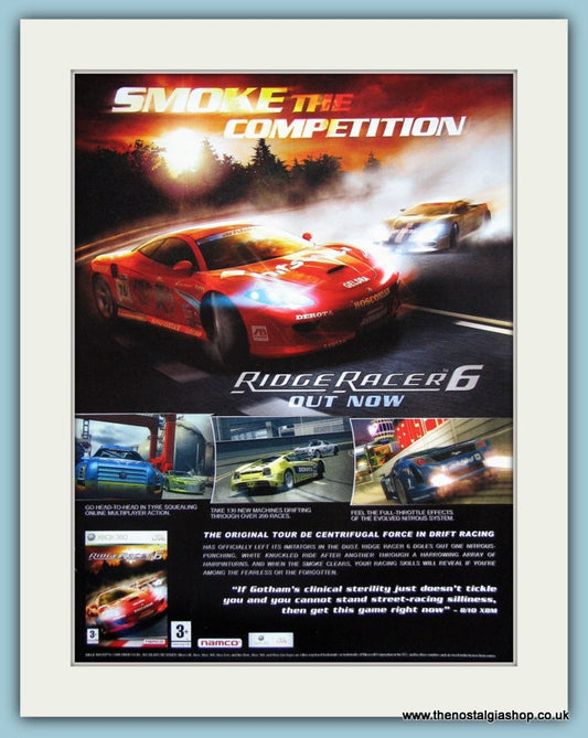 Ridge Racer 6 Video Game Original Advert 2006 (ref AD3984)