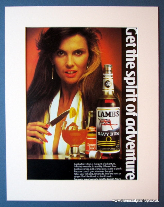 Lamb's Navy Rum.  Rare original advert 1980 (ref AD269)
