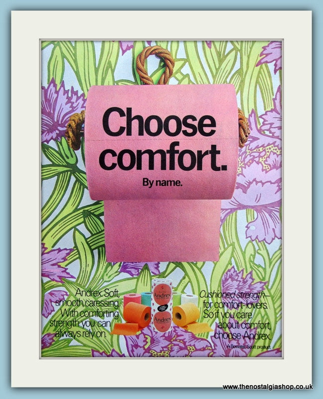 Andrex Toilet Roll Original Advert 1970 (ref AD3659)