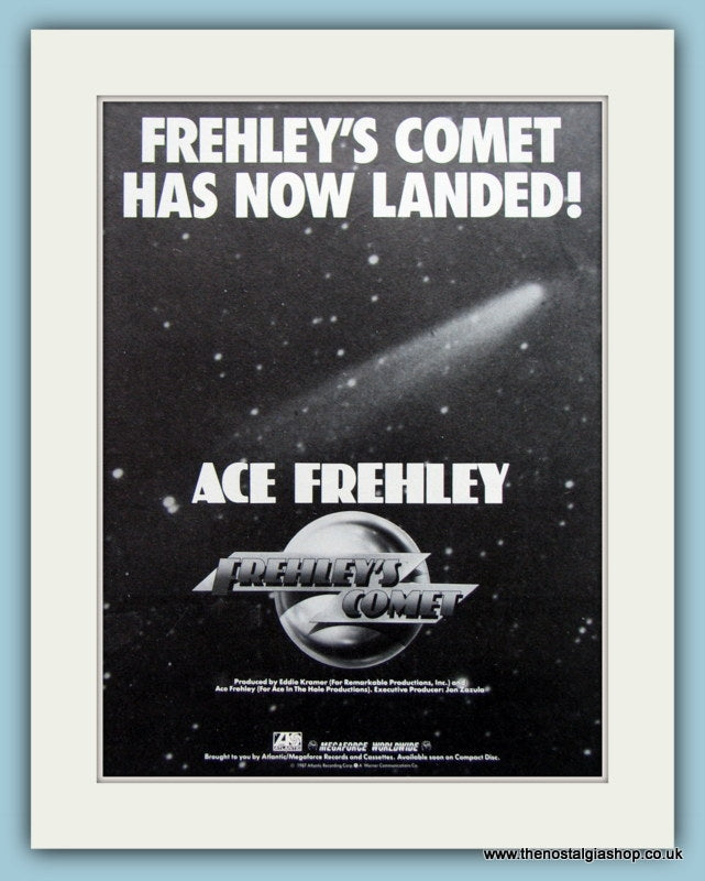 Ace Frehley Frehley's Comet 1987 Original Advert (ref AD3181)