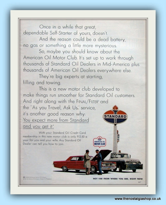 Standard Oil Original Advert 1967  (ref AD8098)