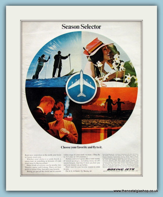 Boeing Jets Original Advert 1967 (ref AD8251)
