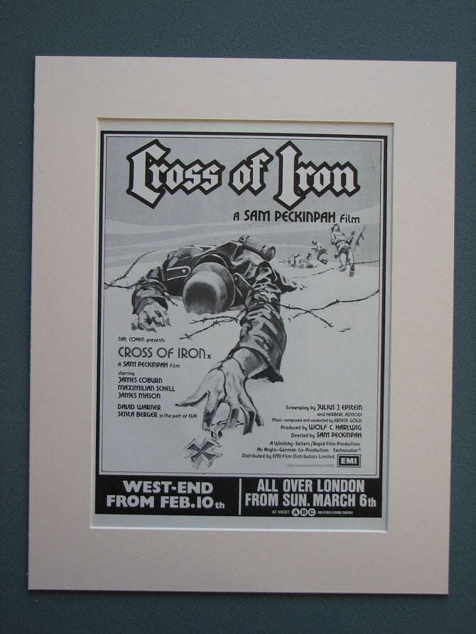 Cross Of Iron 1977 Original advert (ref AD732)