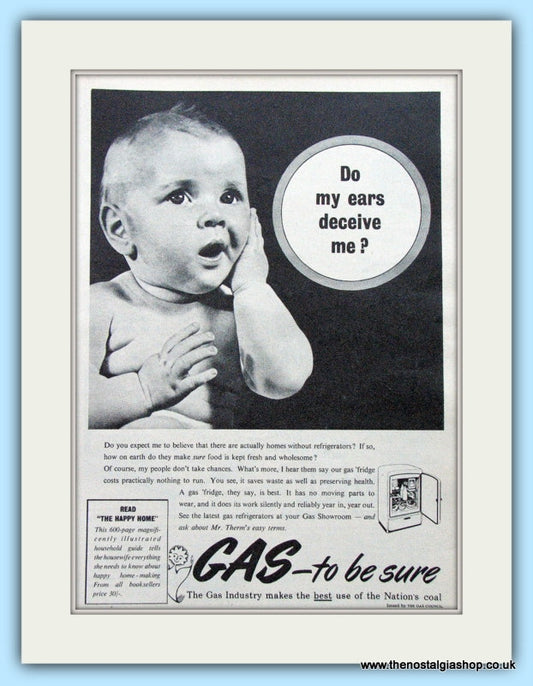 Gas Industry Water Heaters Gas Council Original Advert 1955 (ref AD4697)