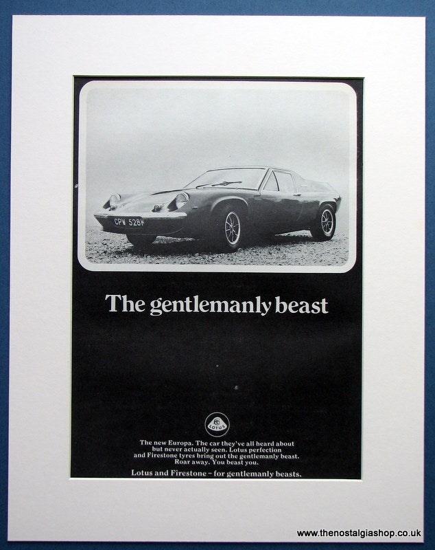 Lotus Europa 1971 Original Advert (ref AD1664)