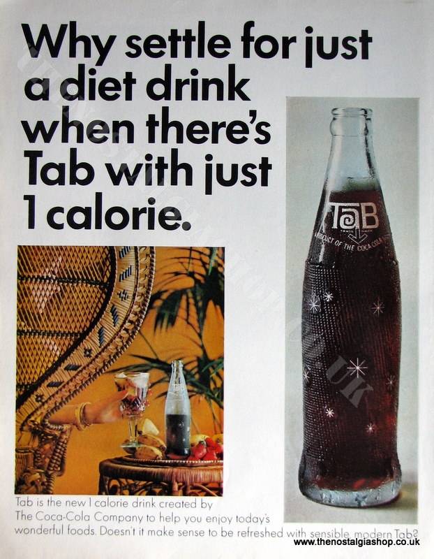 Tab by Coca Cola. Original Advert 1970s (ref AD4023)
