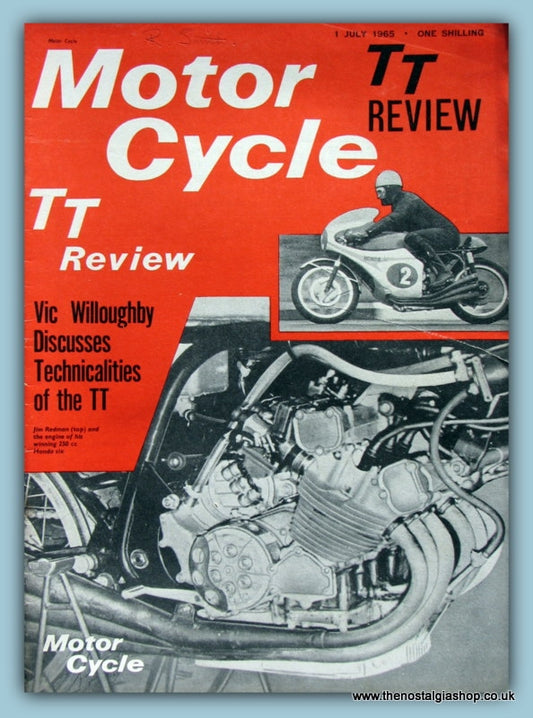 Motor Cycle Magazine TT Review 1st July 1965 (ref m12)