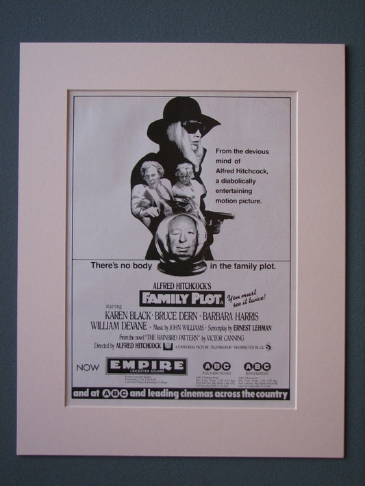 Family Plot 1976 Original advert (ref AD532)