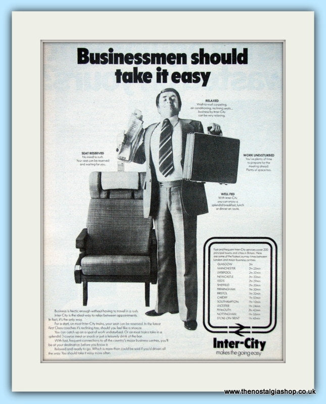 Inter-City Set of 2 Original Adverts 1976 & 1979 (ref AD6527)