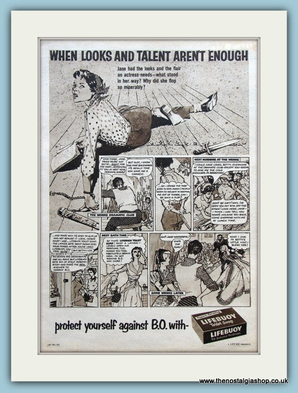 Lifebuoy Soap. Original Advert 1955 (ref AD3568)