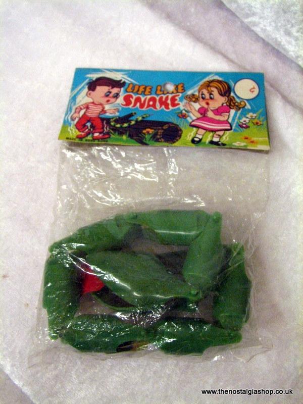Toy Snake 1960s still sealed. (ref nos060i)