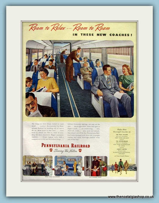 Pennsyvania Railroad Original Advert 1947 (ref AD8256)