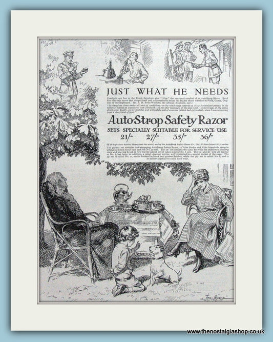 Auto Strop Safety Razor. Original Advert 1915 (ref AD4509)