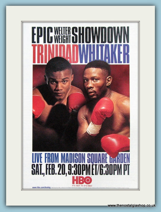 Trinidad V Whitaker 1999 Original Advert (ref AD4393)