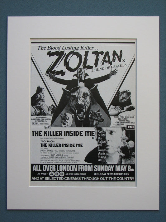 Zoltan Hound of Dracula 1977 Original advert (ref AD611)