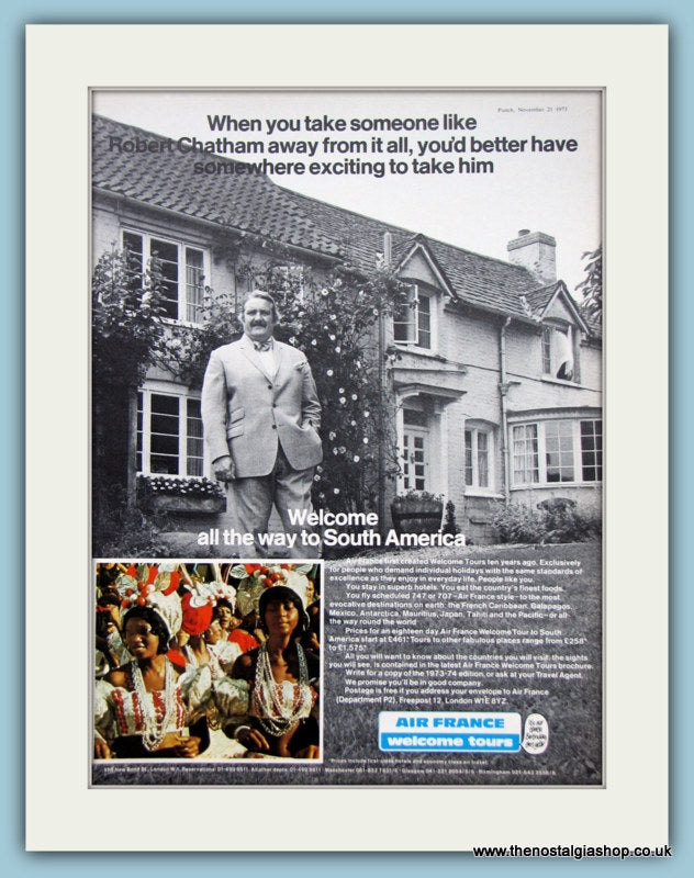 Air France Original Advert 1973 (ref AD2152)