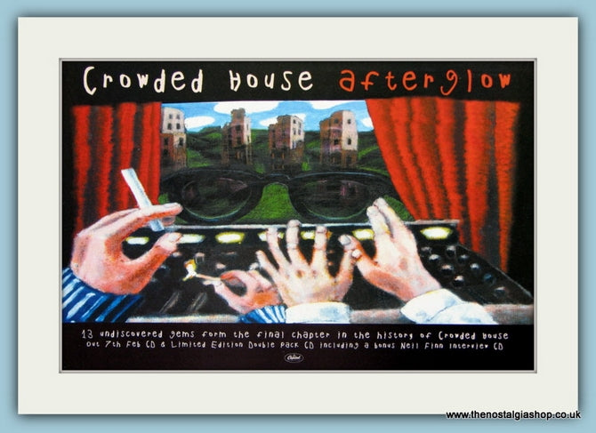 Crowded House. Afterglow. Original Advert 2000 (ref AD1903)