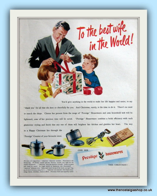 Prestige Housewares. Original Advert 1952 (ref AD8021)