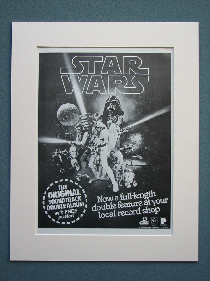 Star Wars Soundtrack 1978 Original adverts (ref AD581)