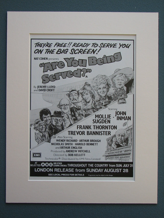 Are You Being Served 1977 Original advert (ref AD717)