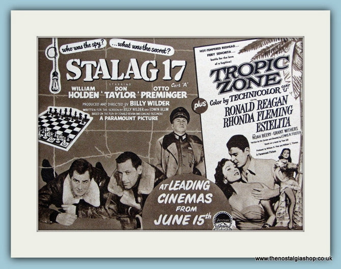 Stalag 17 starring William Holden, 1953 Original Advert (ref AD3220)