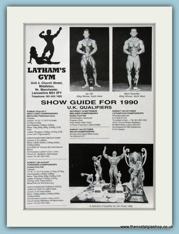 Show Guide For 1990 U.K Qualifiers Original Advert (ref AD3929)