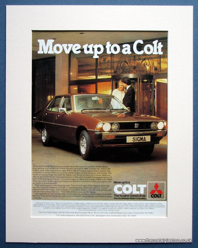 Colt Sigma Original Advert (ref AD1485)