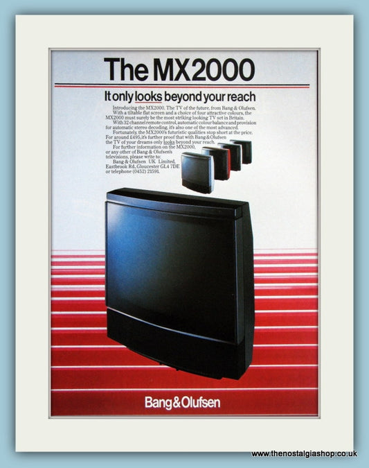 Bang & Olufsen MX2000 TV Original Advert 1985 (ref AD3025)