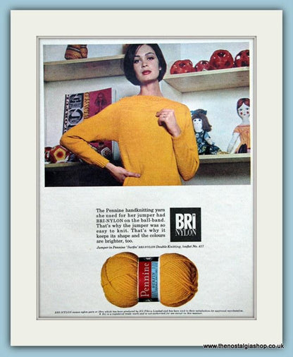 BRI Nylon Set of 2 Original Adverts 1965 (ref AD3525)