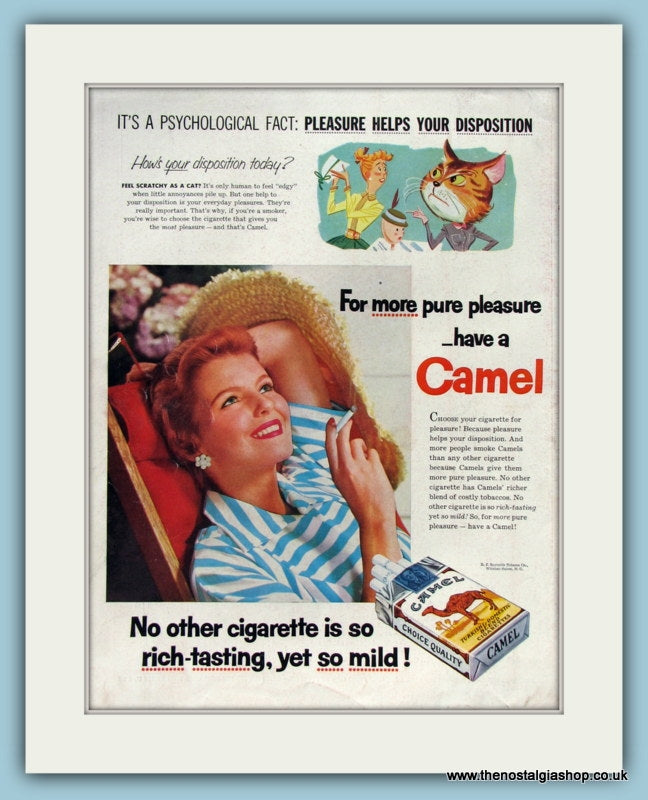 Camel Cigarettes Original Advert 1965 (ref AD8297)
