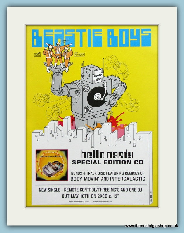 Beastie Boys, Hello Nasty Original Advert 1999 (ref AD3453)