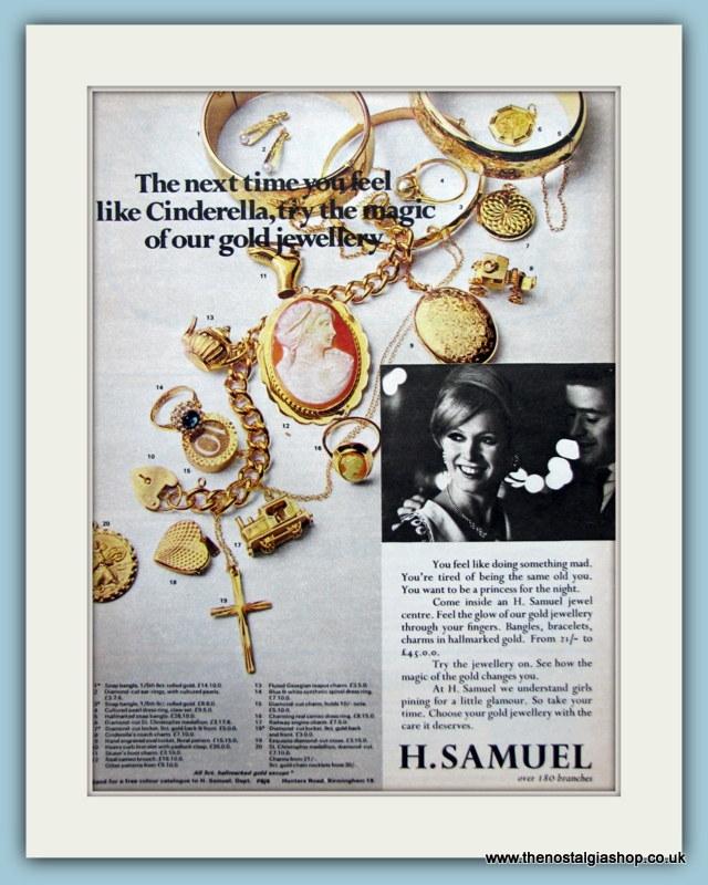 H.Samuel Jewellers Set Of 2 Original Adverts 1967 & 1976 (ref AD6255)