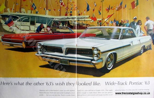 Pontiac Wide Track 1963. Original Advert (ref AD4056)